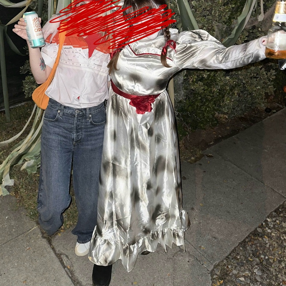 Halloween Adult Annabelle Costume Dress size Medium Adult Women